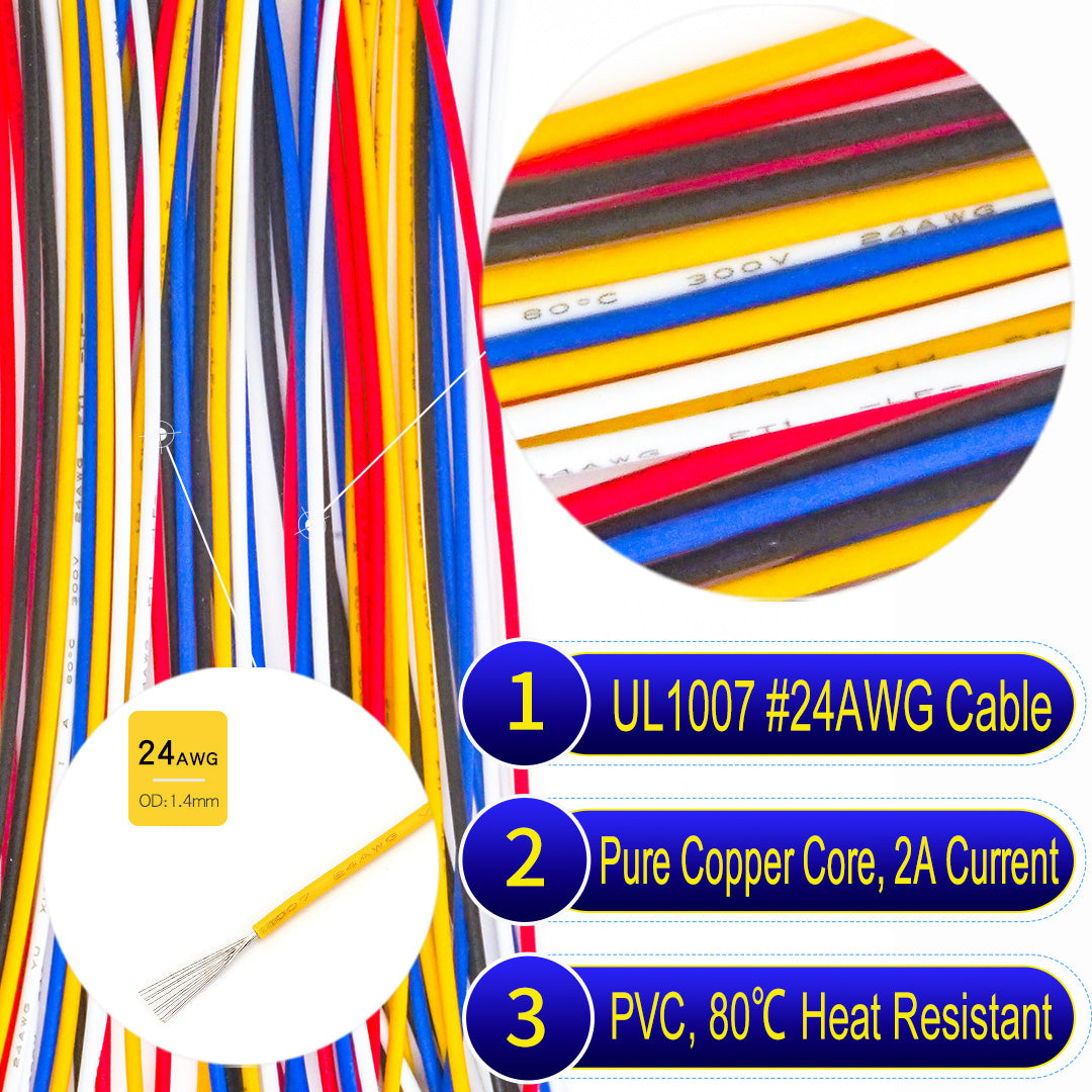 24AWG UL1007 PVC