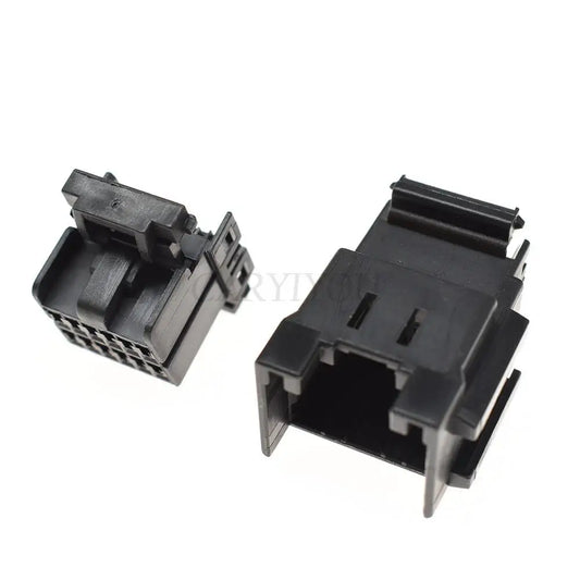 174058-2 12 pin male auto car window lifter assembly connector black socket for wiring harness