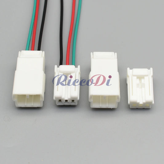 Close-up of terminals for 174928-2 174921-1 3 holes automotive female male connector car reading light harness cable socket
