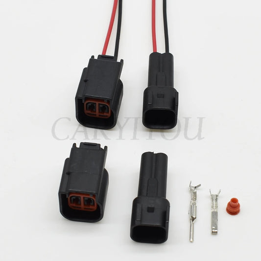 2 pin waterproof automotive electrical connector terminal detail