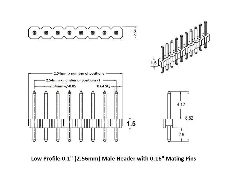 2.54mm-Snap-Header-.162-Dimensions