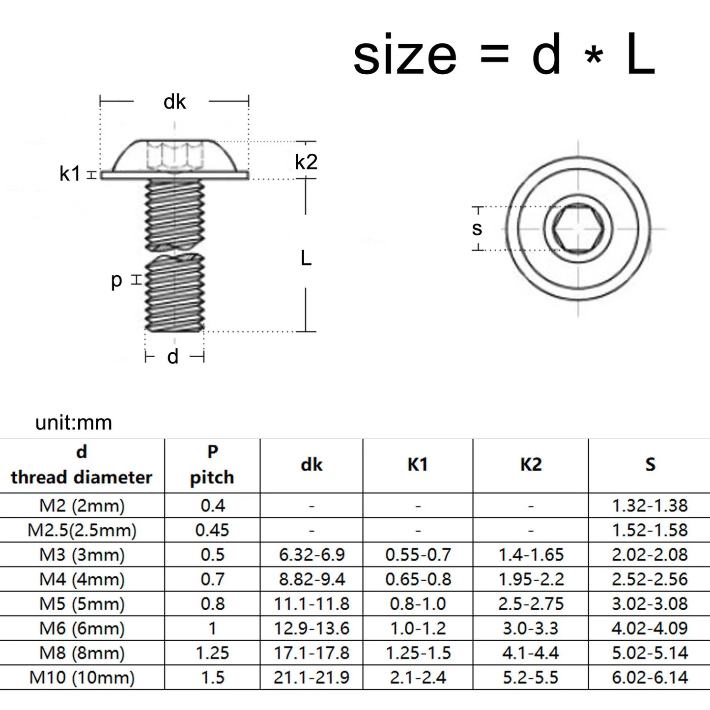 304-stainless-steel-button-head-screw-with-washer-m8