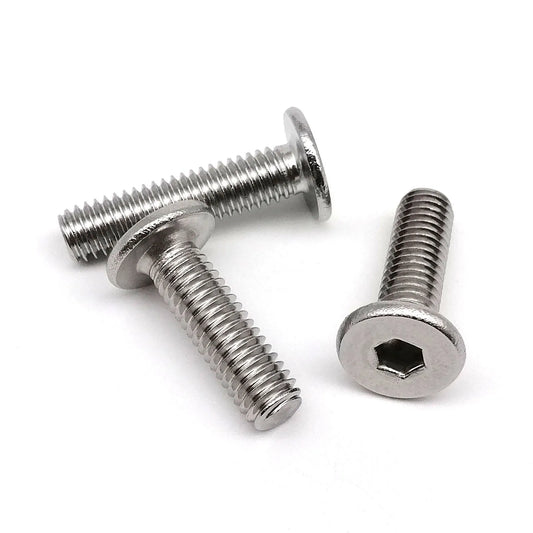 304_Stainless_Steel_Hex_Socket_Ultra-Thin_Flat_Wafer_Head_Screw_Side_Angle