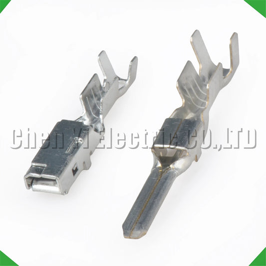 2.8mm wire crimp pins compatible with 7114-4111-02 sheath automotive connector