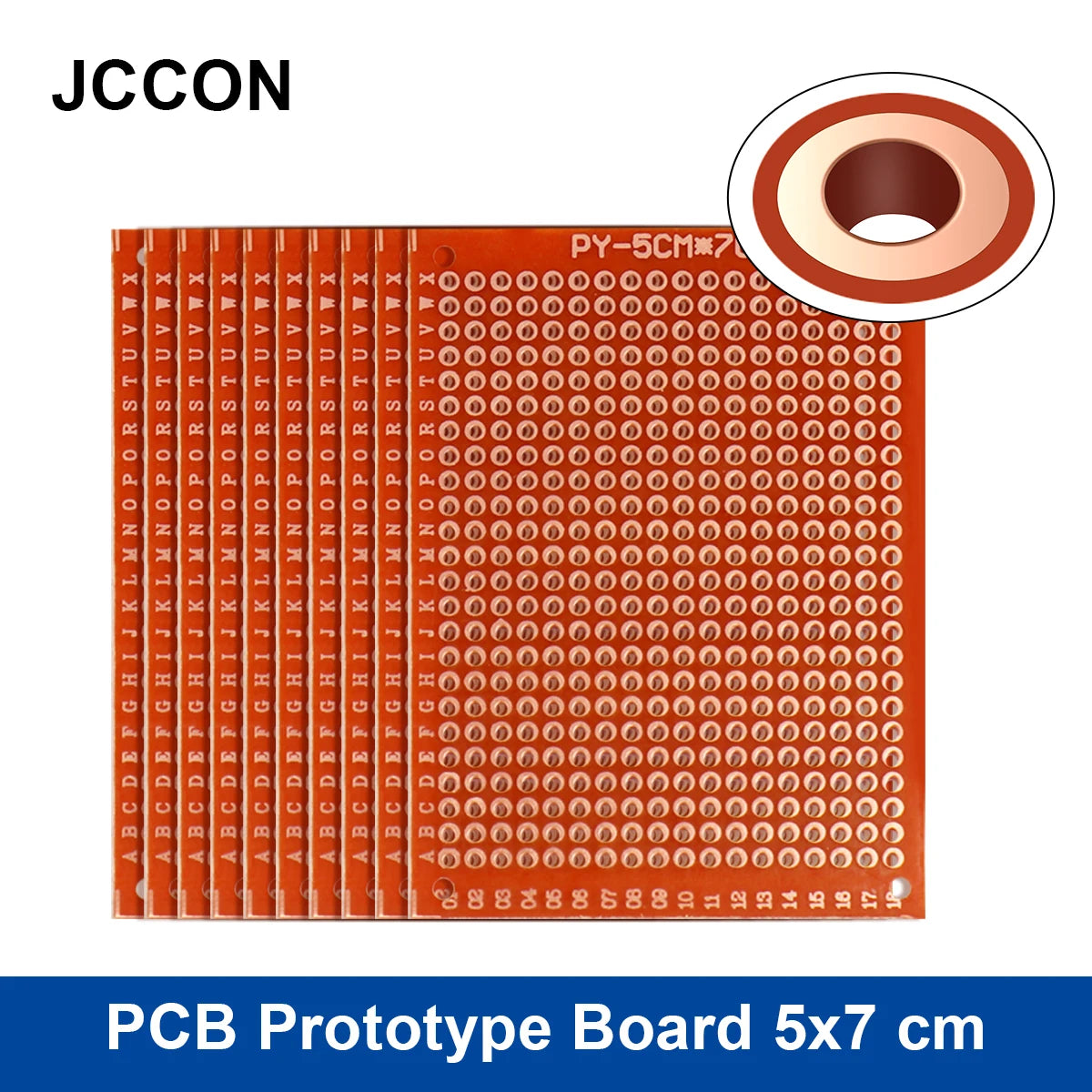 94HB Bakelite universal PCB prototype board 5x7cm perforated for DIY electronics soldering