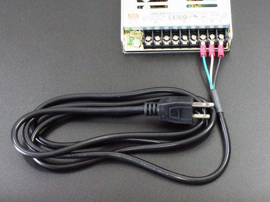 AC-Power-Cord-6FT-with-Spade-Terminals-In-Use