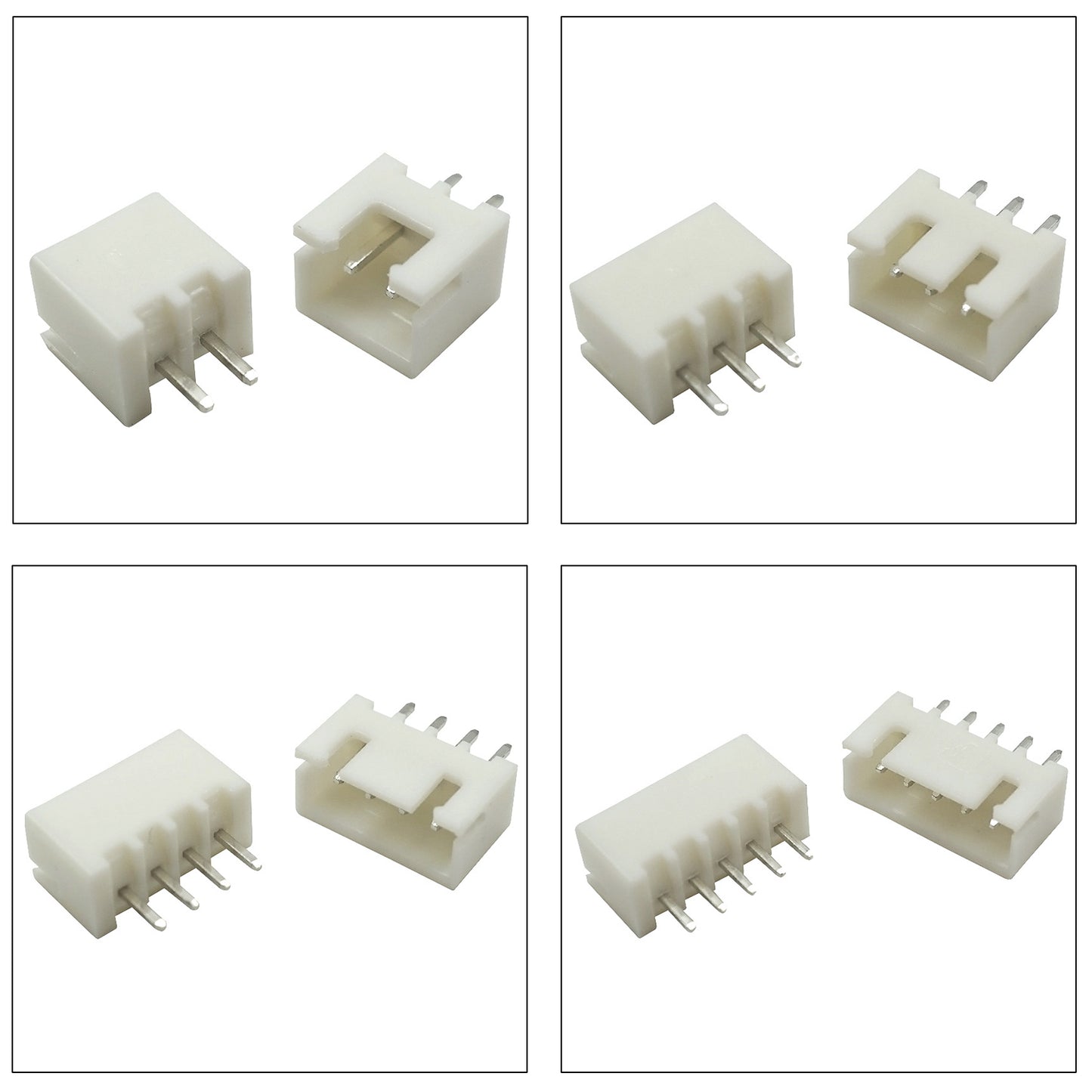 High-quality JST XH2.5 DIP headers paired with IC sockets and plugs, suitable for electronics assembly