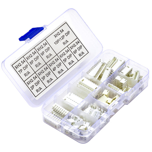 Assorted_JST_XH2.5mm_2-12Pin_Right_Angle_DIP_Headers