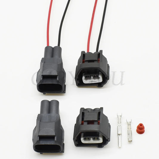 durable 2 pin crank sensor wire connector for secure automotive electrical connections