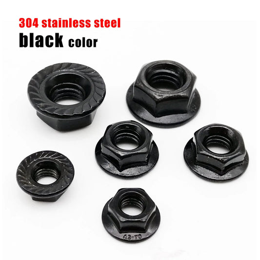 Black_Stainless_Steel_Serrated_Hex_Flange_Nut_M4_DIN6923