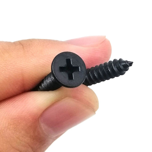 Black_zinc_plated_stainless_steel_cross_Phillips_flat_countersunk_self-tapping_wood_screw