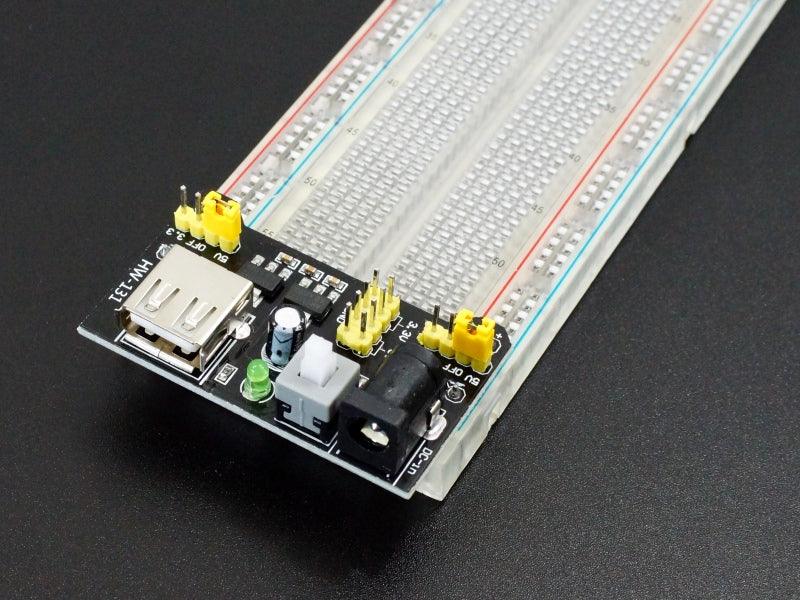 Breadboard-Power-Supply-Module-On-Breadboard