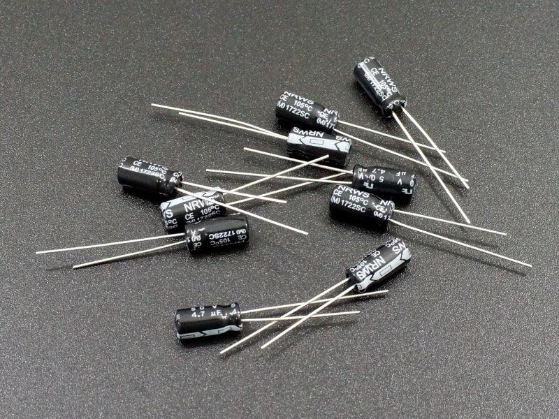 Capacitor-Electrolytic-4.7uF-50V-Qty-10