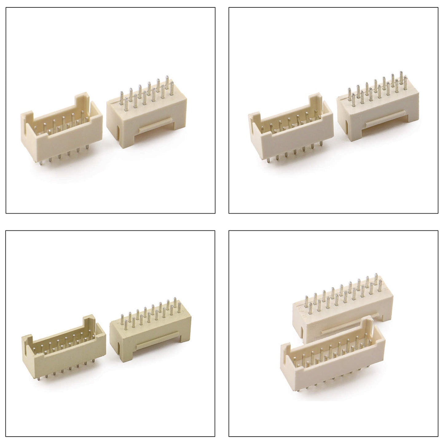 Compact JST PHB 2.0mm pitch dual row DIP socket connector for electronic circuit applications