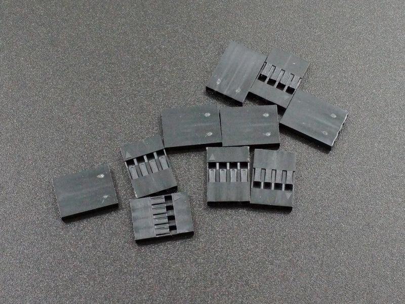 Dupont-2.54mm-Housing-4-Contacts-10-Pack
