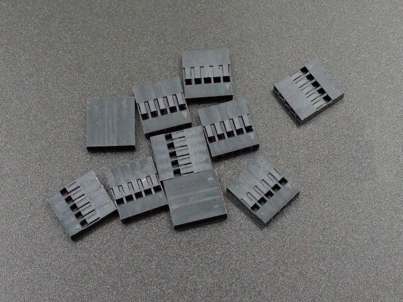 Dupont-2.54mm-Housing-5-Contacts-10-Pack