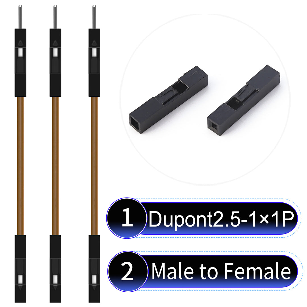 Dupont_2.54mm_1Pin_Brown_Female_to_Male_Wire