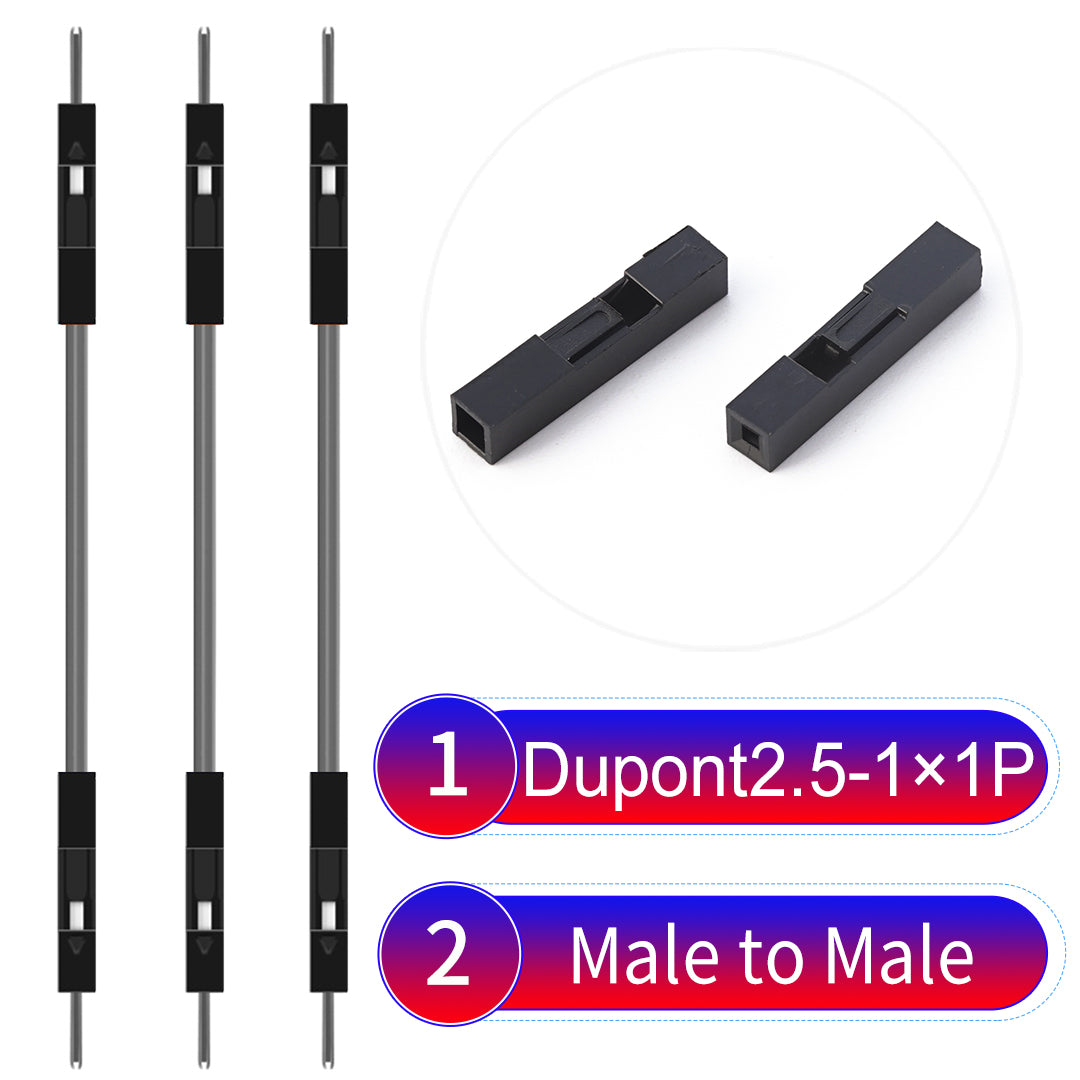 Dupont_2.54mm_1Pin_Grey_Male_to_Male_Wire