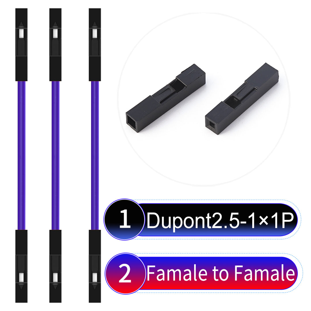 Dupont_2.54mm_1Pin_Purple_Female_to_Female_Wire