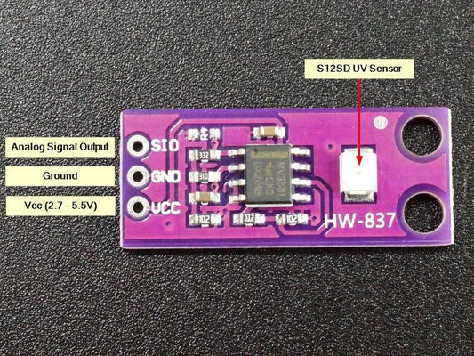 GUVA-S12SD-UV-Sensor-Module-Connections