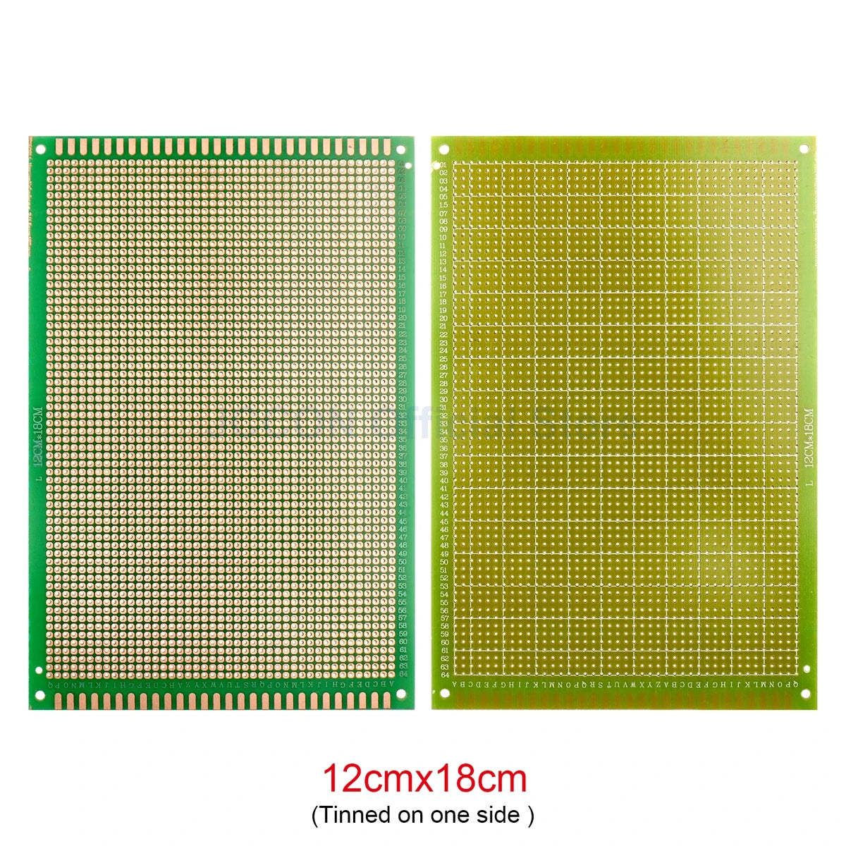 PCB Prototype Board Set 5x7, 6x8, 7x9, 9x15, 10x15, 10x22, 12x18cm Universal DIY Single-Hole Soldering Plates