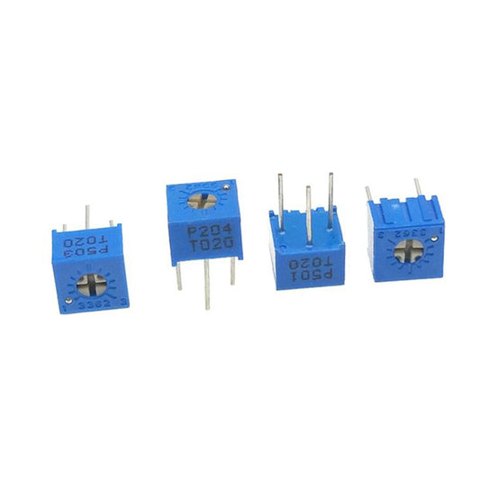 5pcs 3362P Trimmer Potentiometer Adjustable Resistor 500R 1K 2K 5K 10K 20K 50K 100K Variable Precision Trimpot