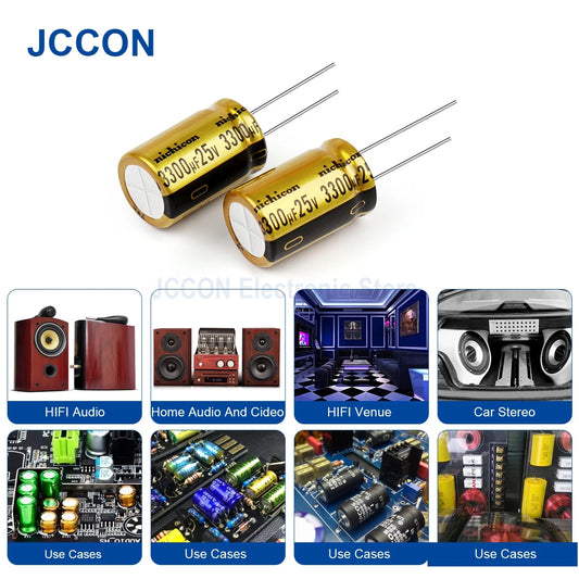 25V-63V Nichicon Non-Polar Audio Filter Capacitor for HiFi Audio & Amplifier Circuits