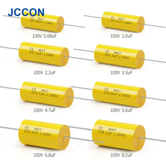 100V Axial Audio Capacitor for HiFi Crossover, Coupling & Frequency-Divided Speaker Applications