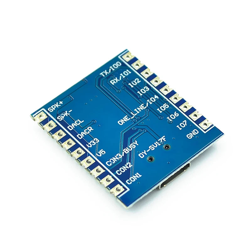 MP3 Voice Playback Module DY-SV17F 4MB Sound Module with IO Trigger Serial Port Control and USB Download