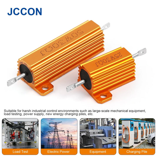 50W–100W Aluminum Wirewound Resistor RX24 0.1Ω–10KΩ Metal Shell Power Resistor