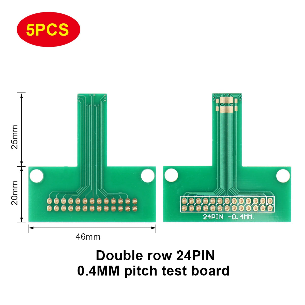 10P–30P Double-Row Test Adapter Board for LCM TFT LCD PCB 2.0mm/2.54mm Connector