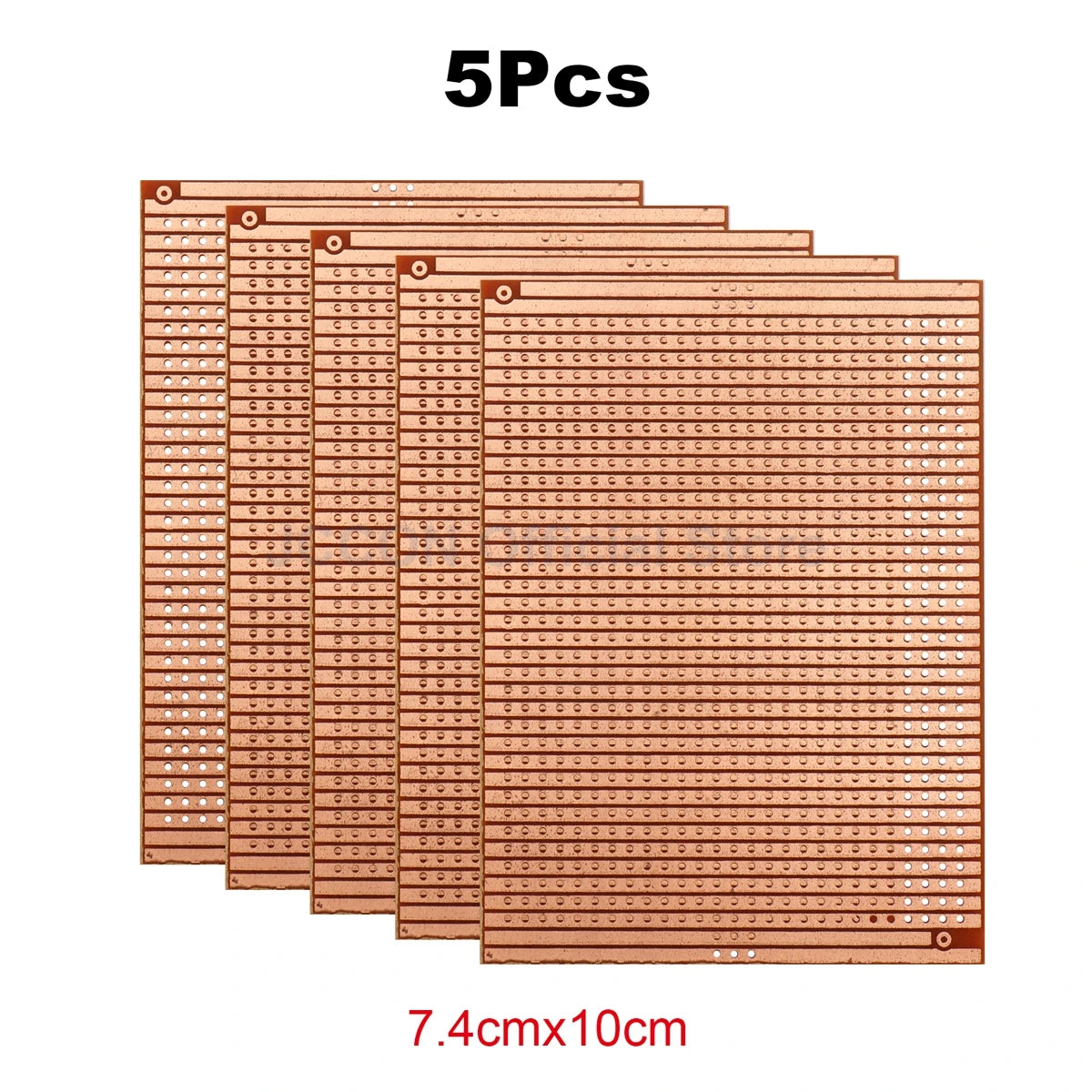 Bakelite PCB Prototype Board Single-Side Copper Experimental Circuit 5x7, 5x10cm Yellow