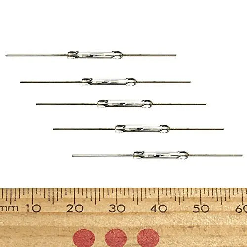 5pcs Normally Open Magnetic Reed Switch 2x14mm Magnetic Induction Sensor for Arduino