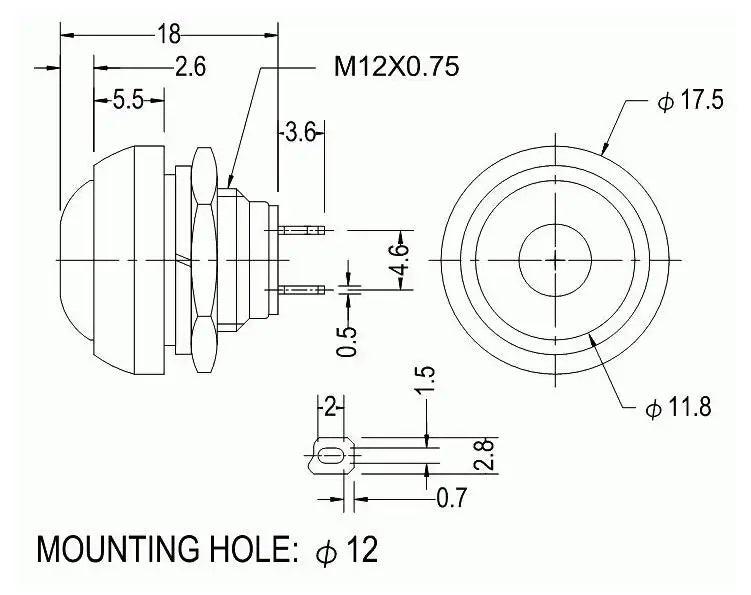 95dB High-Decibel Electronic Buzzer SFM-27 3-24V Intermittent & Continuous Beep Alarm for Arduino