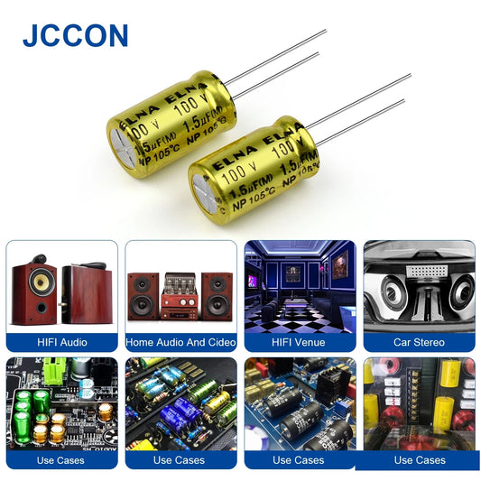 MKP Metal Film Audio Capacitor 100V 1.5µF 2.2µF 3.3µF High-Fidelity HIFI Coupling Frequency