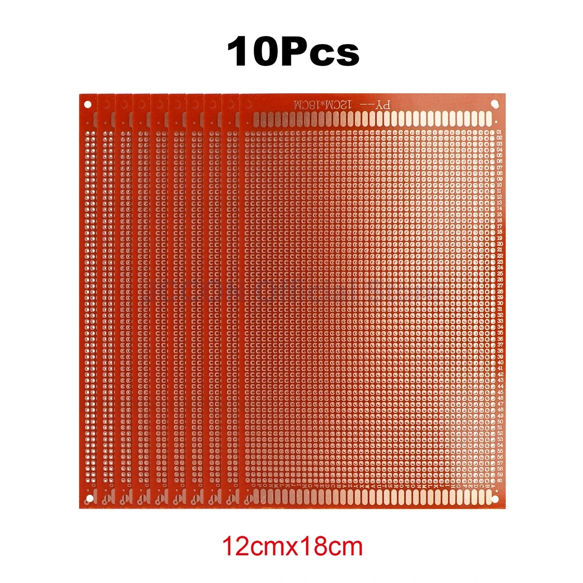 PCB Prototype Board 12x18cm Universal DIY Matrix Single-Row Continuous Hole Soldering Plate