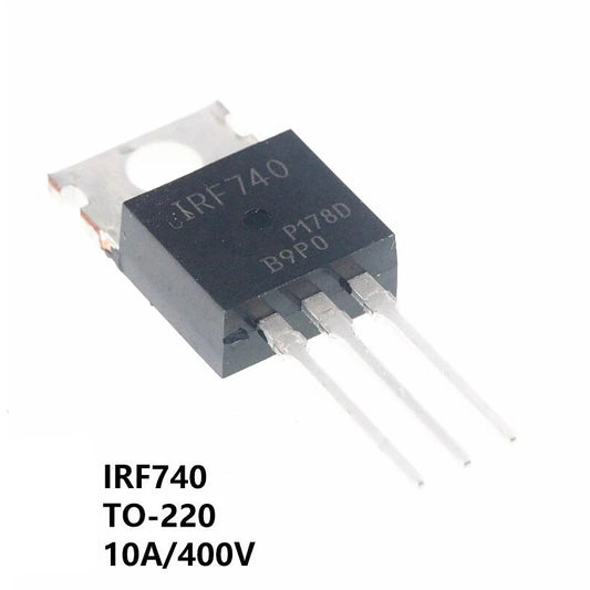 3PCS IRF740 TO-220 N-Channel MOSFET New Original IC Chipset