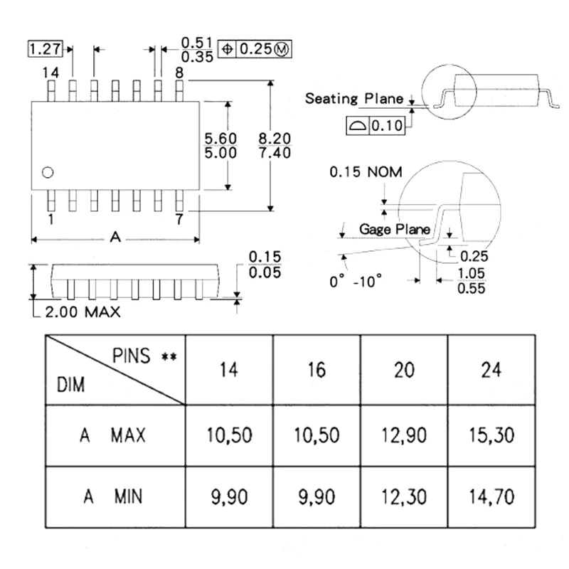 LM324D SOP-14 Quad Operational Amplifier SMD IC Chipset for Signal Processing and Control Circuits