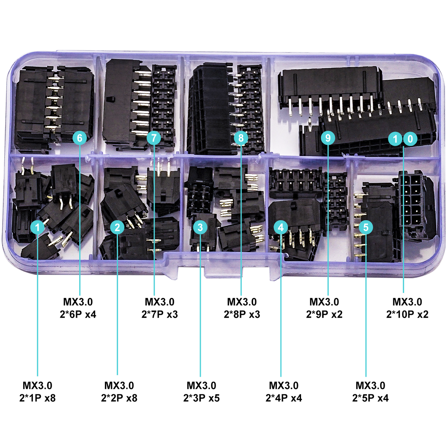 High precision Molex Micro-Fit 3.0mm pitch connectors providing reliable PCB and electronic connections