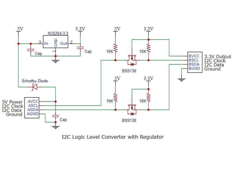 I2C-Logic-Level-Converter-with-Regulator-1