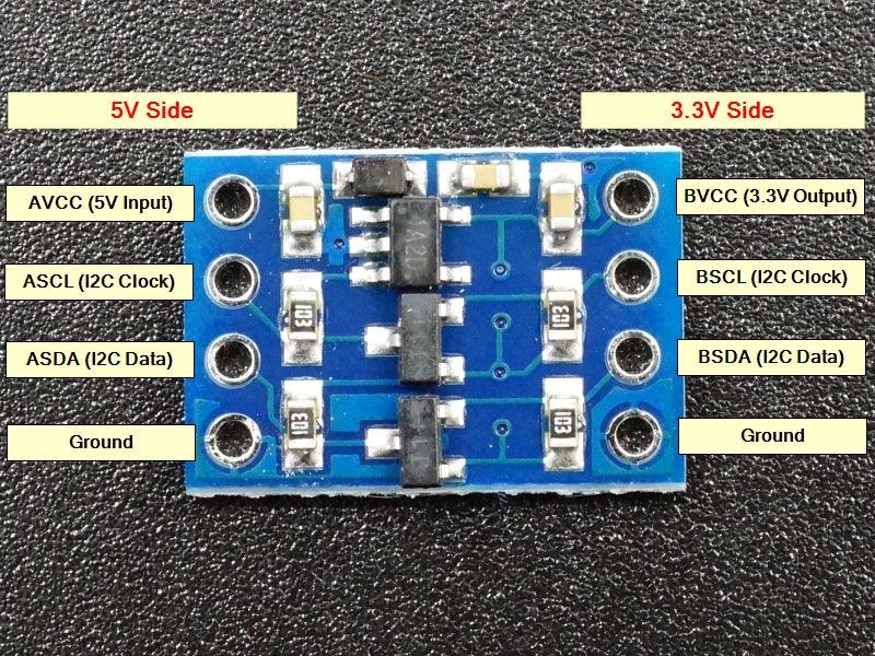 I2C-Logic-Level-Converter-with-Regulator-Connections