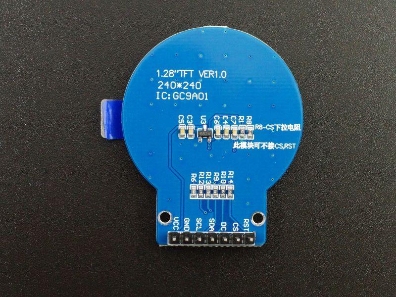 IPS-LCD-1.28-240x240-Round-Display-GC9A01-Round-PCB-Back