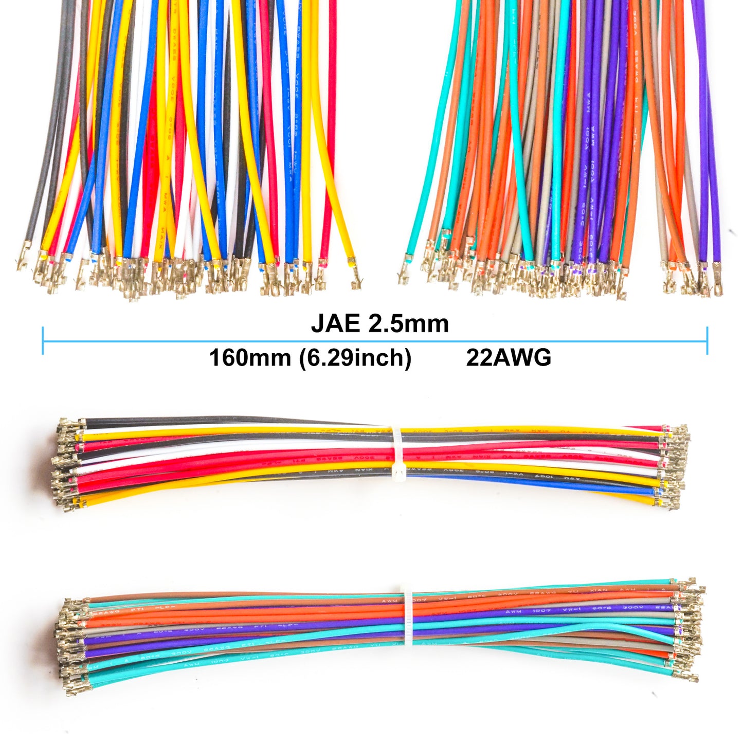 Demonstration of JAE 2.5mm female connector securely mated with male connector