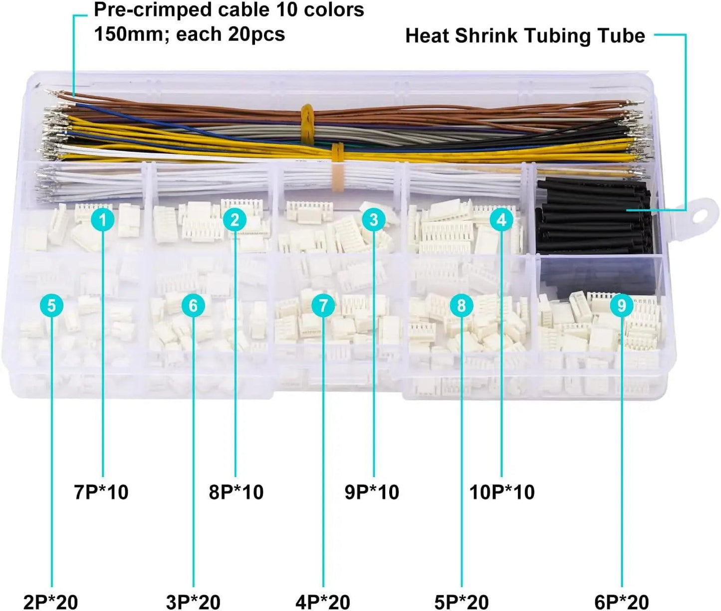 JST connector kit connected to Arduino board