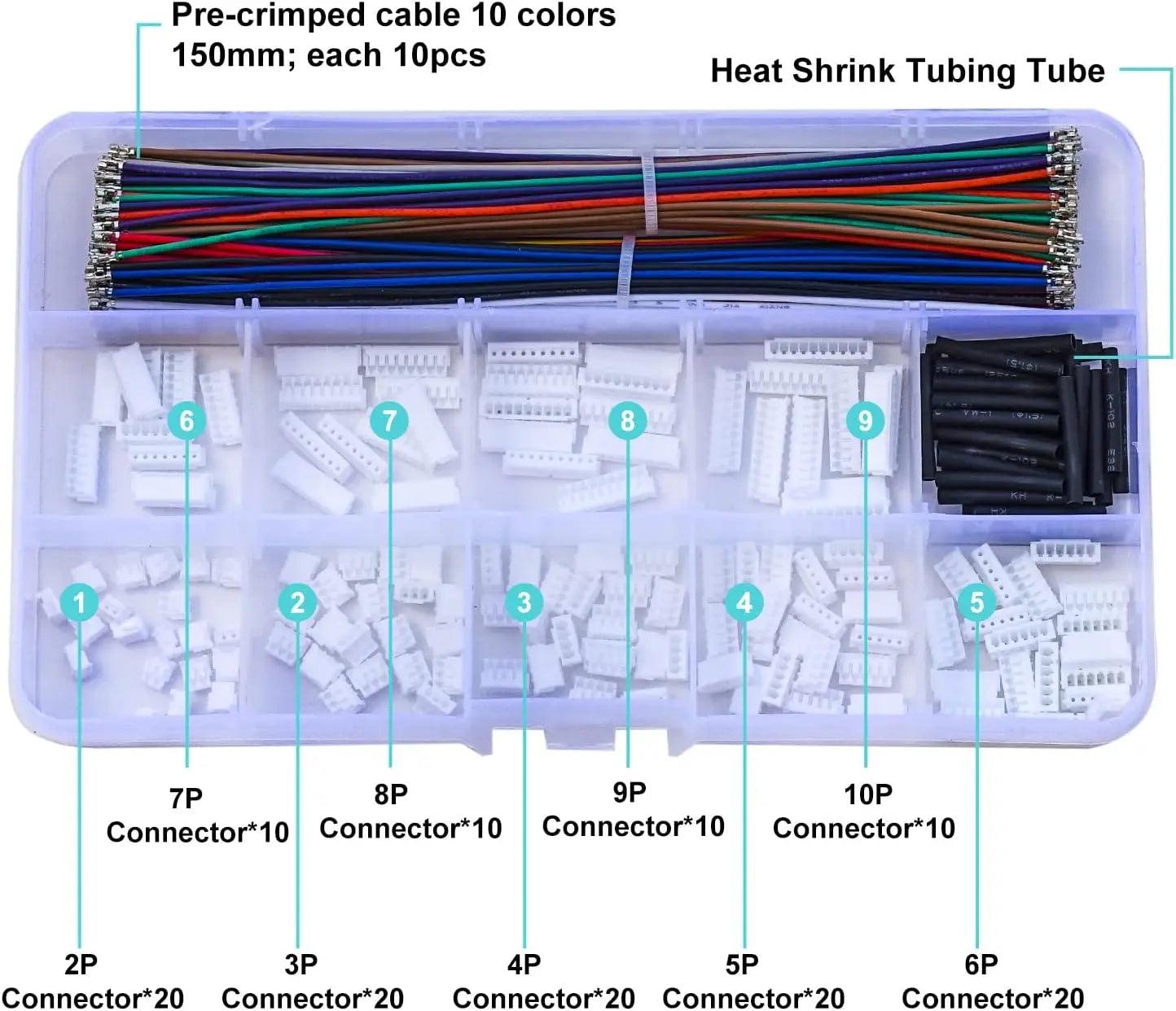 JST connector kit connected to Arduino board