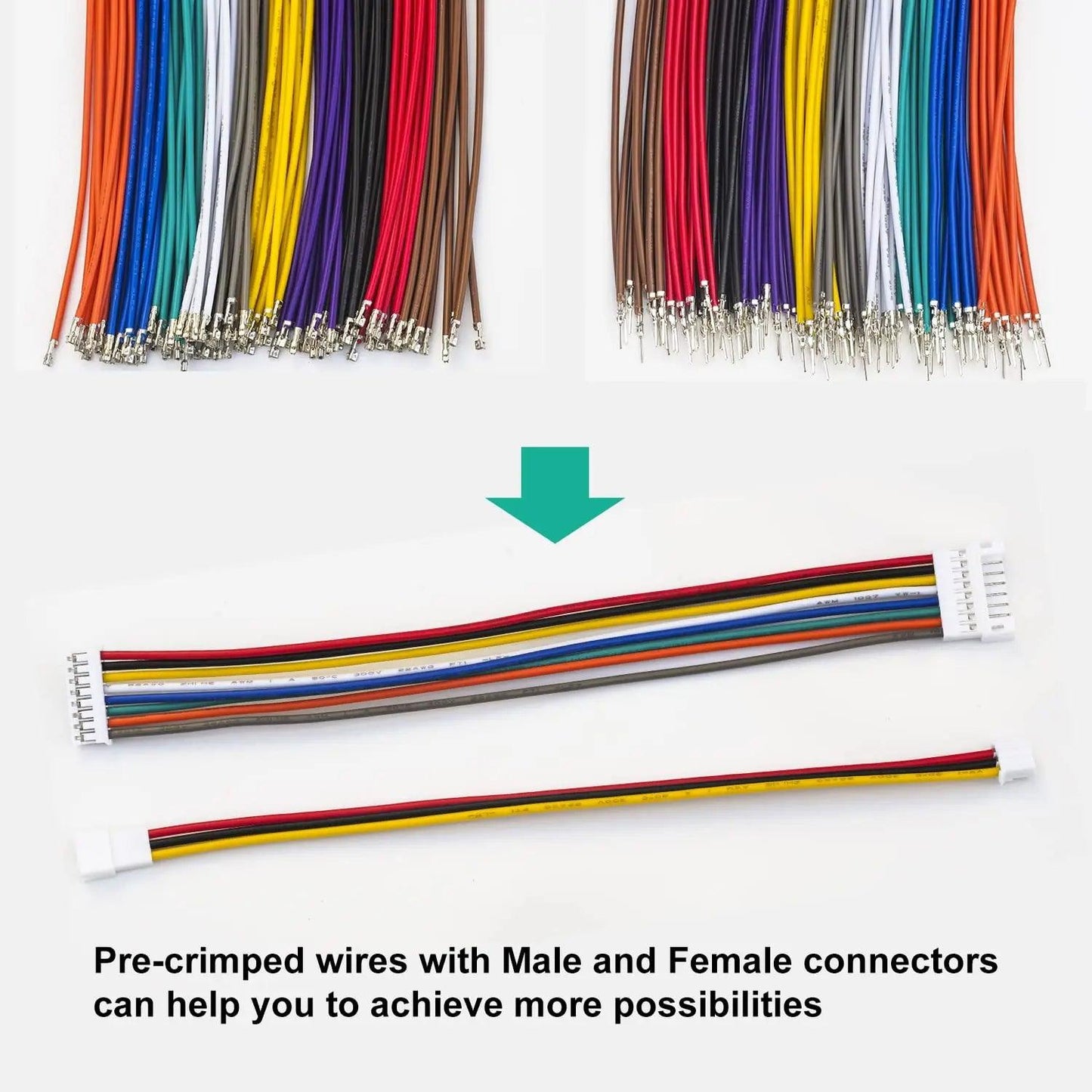 JST connector kit suitable for DIY electronics projects and power connections