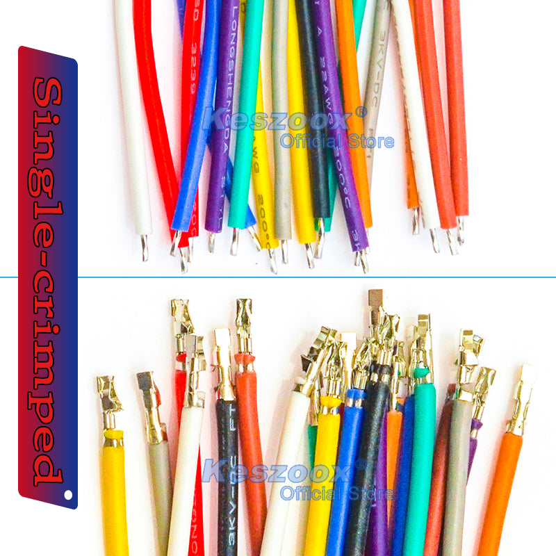 JST HY 2.0mm Female Pre-Crimped Terminal Silicone single-head Cable (Without Connector), 22AWG UL3239 Soft Wire 200℃ Heat Resistant 3KV 3A