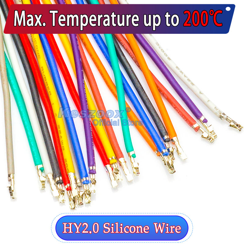 JST HY pre-crimped terminal silicone cable