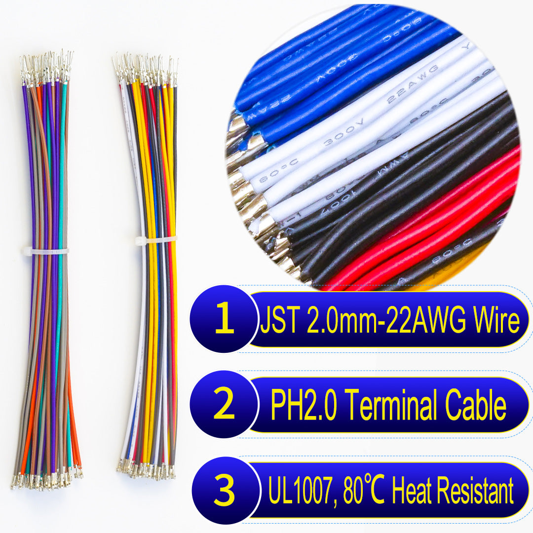 JST PH 2.0mm male-female extension cable
