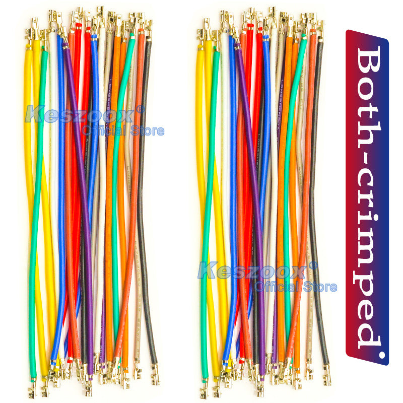 JST XA 2.5mm both sided Pre-Crimped Terminal Silicone Cable (Without Connector), 22AWG UL3239 Soft Wire 200℃ Heat Resistant 3KV 3A